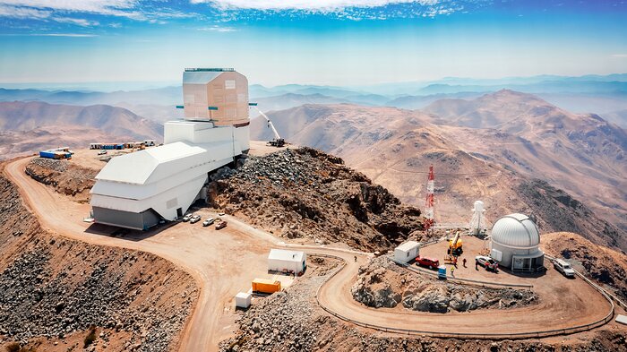 Drone view of the Vera C. Rubin Observatory