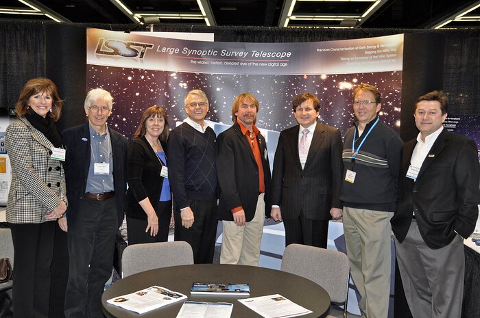 C. Simonyi at the LSST AAS 217 Booth