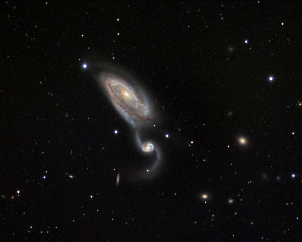 NGC 5394 and NGC 5395