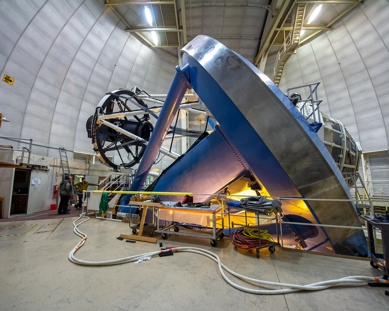 The Dark Energy Spectroscopic Instrument (DESI) Installed On The ...