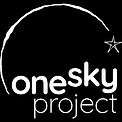 Logo: One Sky Project - White