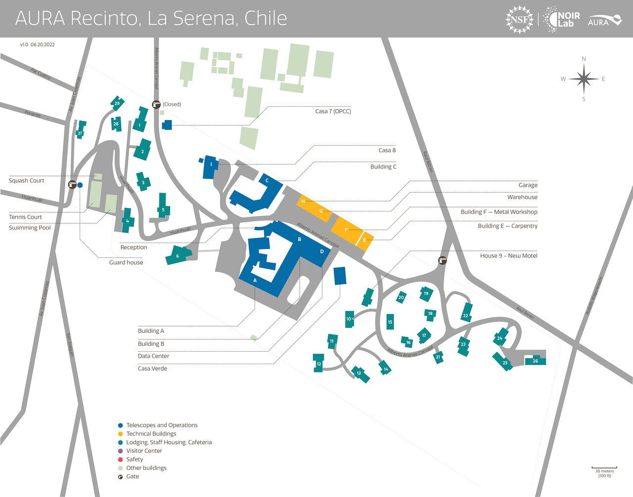 Map: AURA Recinto, La Serena, Chile | NOIRLab