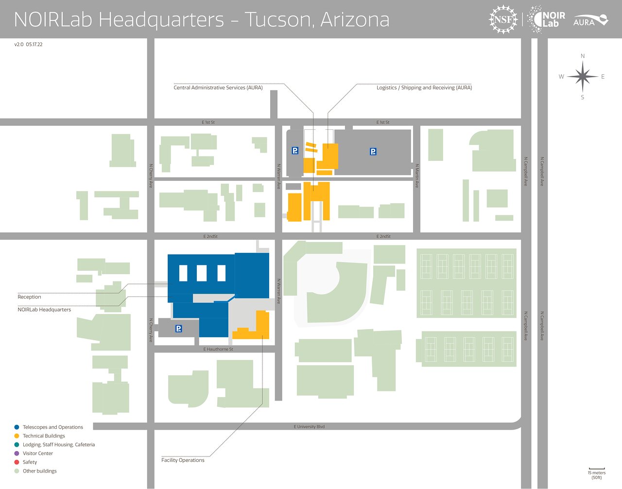Map: NOIRLab Headquarters - Tucson, Arizona