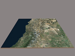3D Model: Landscape model for the observatory area in Chile