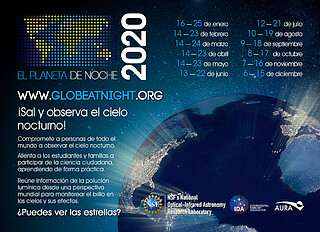 Postcard: Globe at Night 2020 (Spanish)
