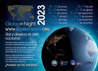 Postcard: Globe at Night 2023 (Spanish)