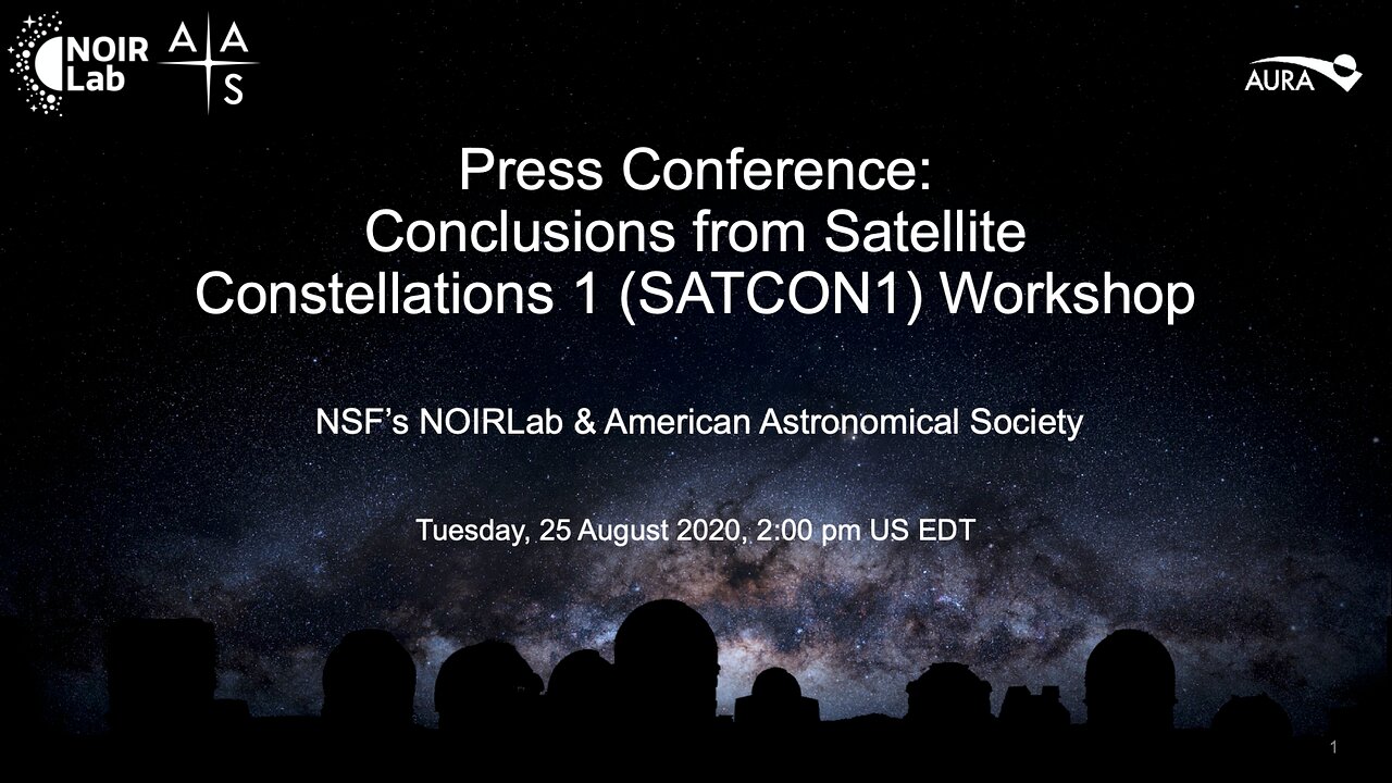 Presentation: Conclusions from Satellite Constellations 1 (SATCON1) Workshop