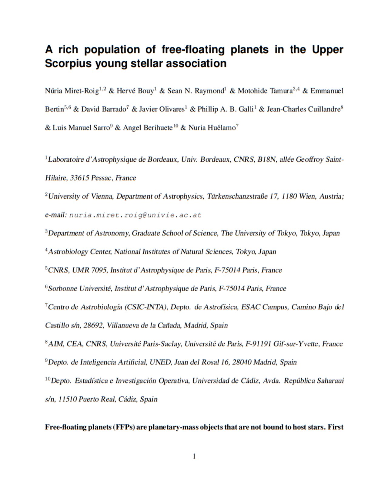 Technical Document: A rich population of free-floating planets in the Upper Scorpius young stellar association