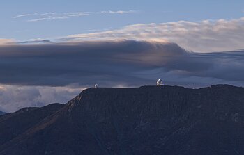 Cloud formations over Cerro Pachón