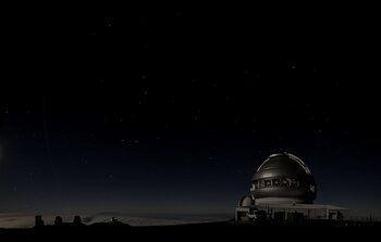 Lasers over Mauna Kea