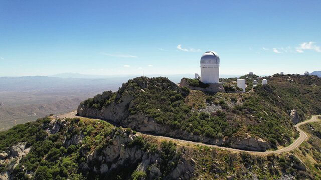 Mayall Telescope Aerial Footage