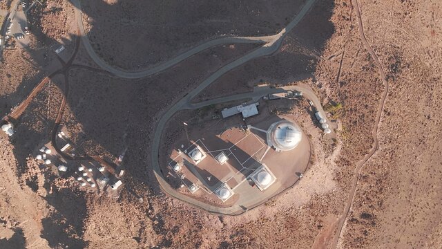 Aerial view of Cerro Tololo Inter-American Observatory.