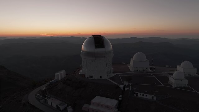 Aerial View of Cerro Tololo Inter-American Observatory.