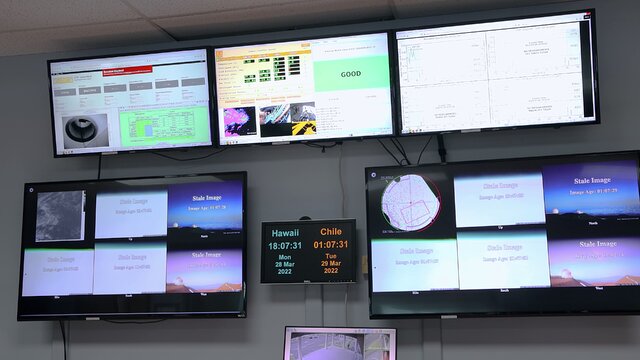 Gemini North Hilo Base Facility Control Room
