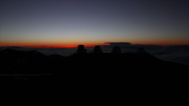 Sunset Behind Maunakea