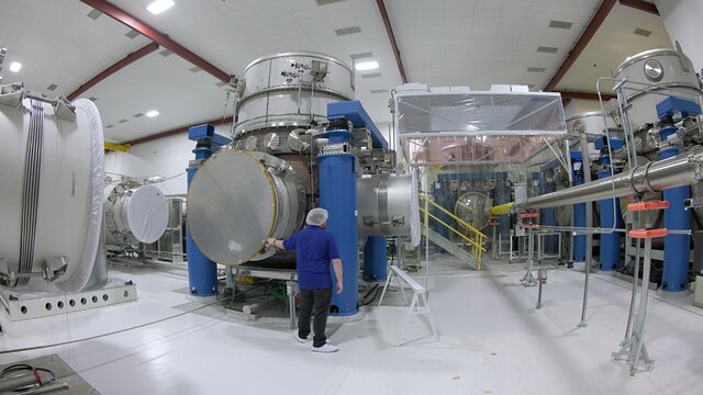 Inside the LIGO facility in Hanford, Washington