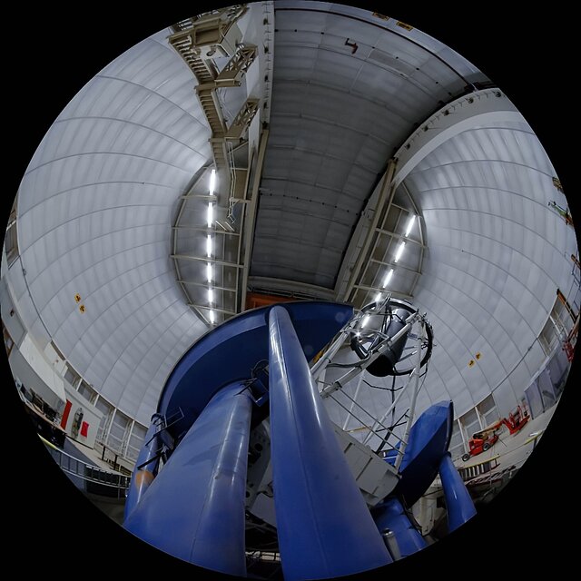 Nicholas U. Mayall 4-meter Telescope Interior Fulldome