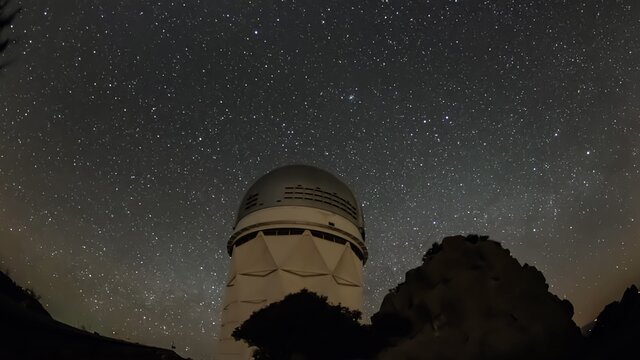Nicholas U. Mayall 4-meter Telescope Timelapse