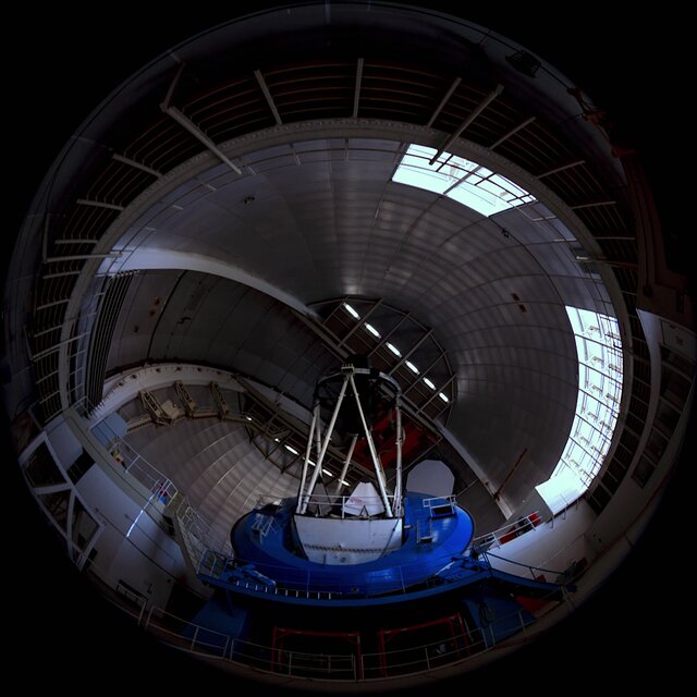 Fulldome View Inside the Mayall 4-meter Telescope