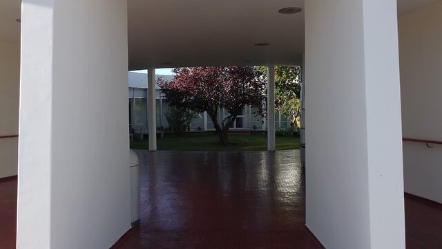 Cerro Tololo Inter-American Observatory Round Office Building Courtyard
