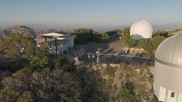 Aerial video of Tohono O’odham Nation visitors at Kitt Peak National Observatory