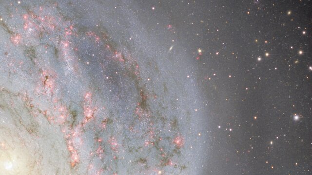 Pan on the Southern Pinwheel Galaxy