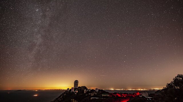 Night Timelapse Over Kitt Peak National Observatory