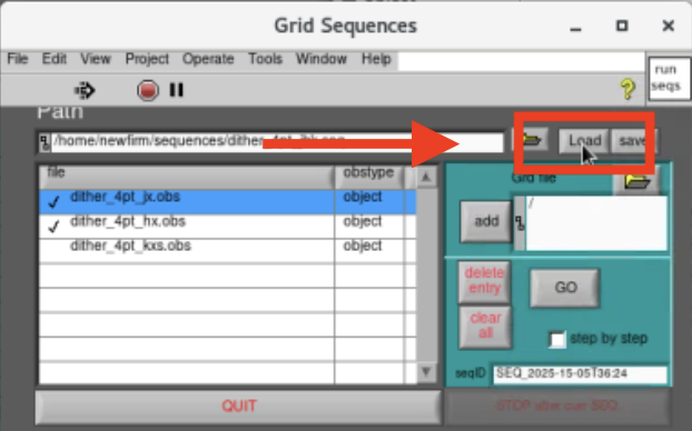 NEWFIRM load sequence 04