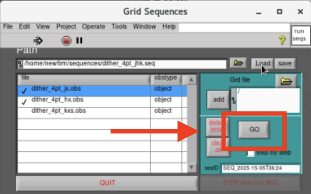 NEWFIRM load sequence 05