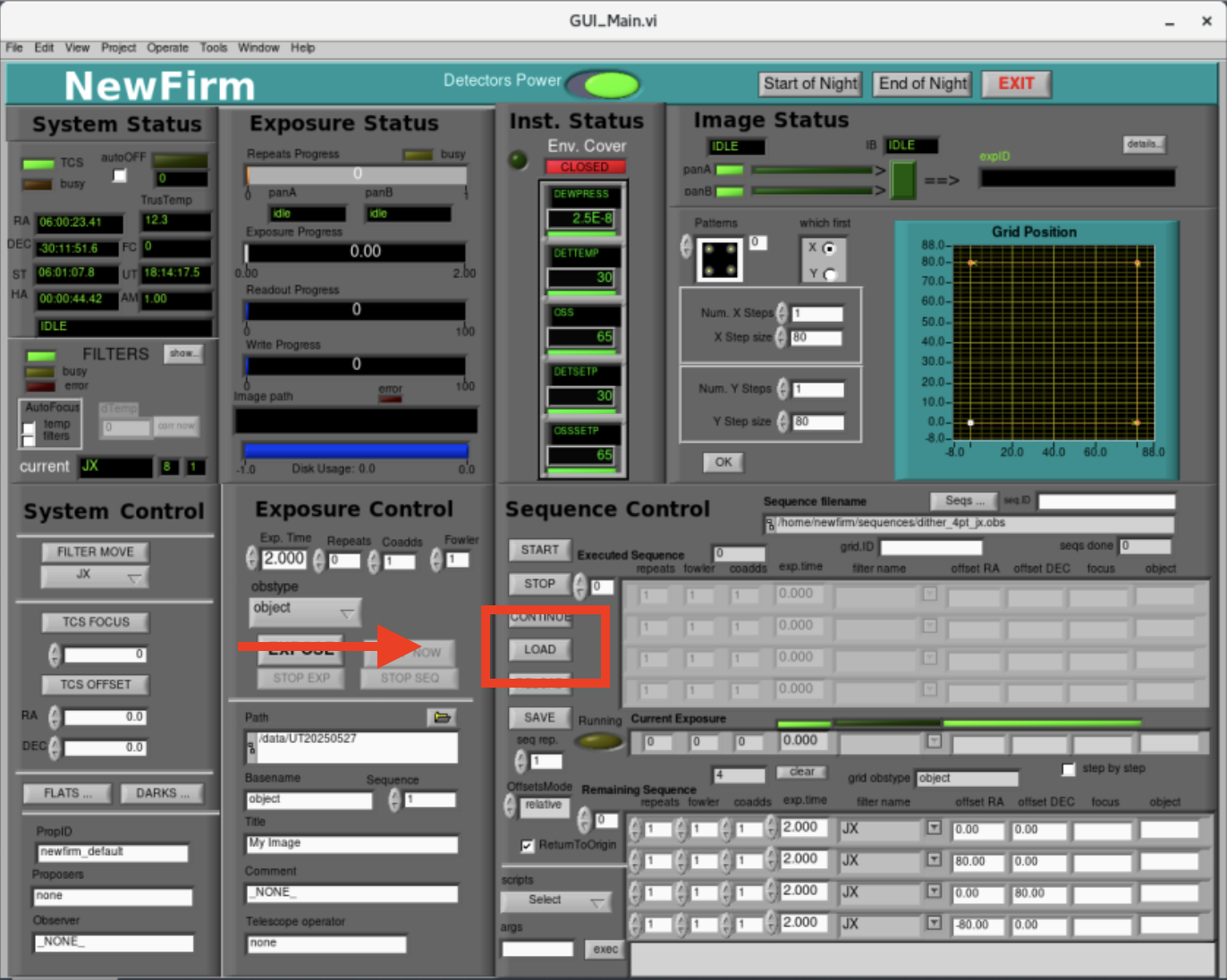 NEWFIRM load script