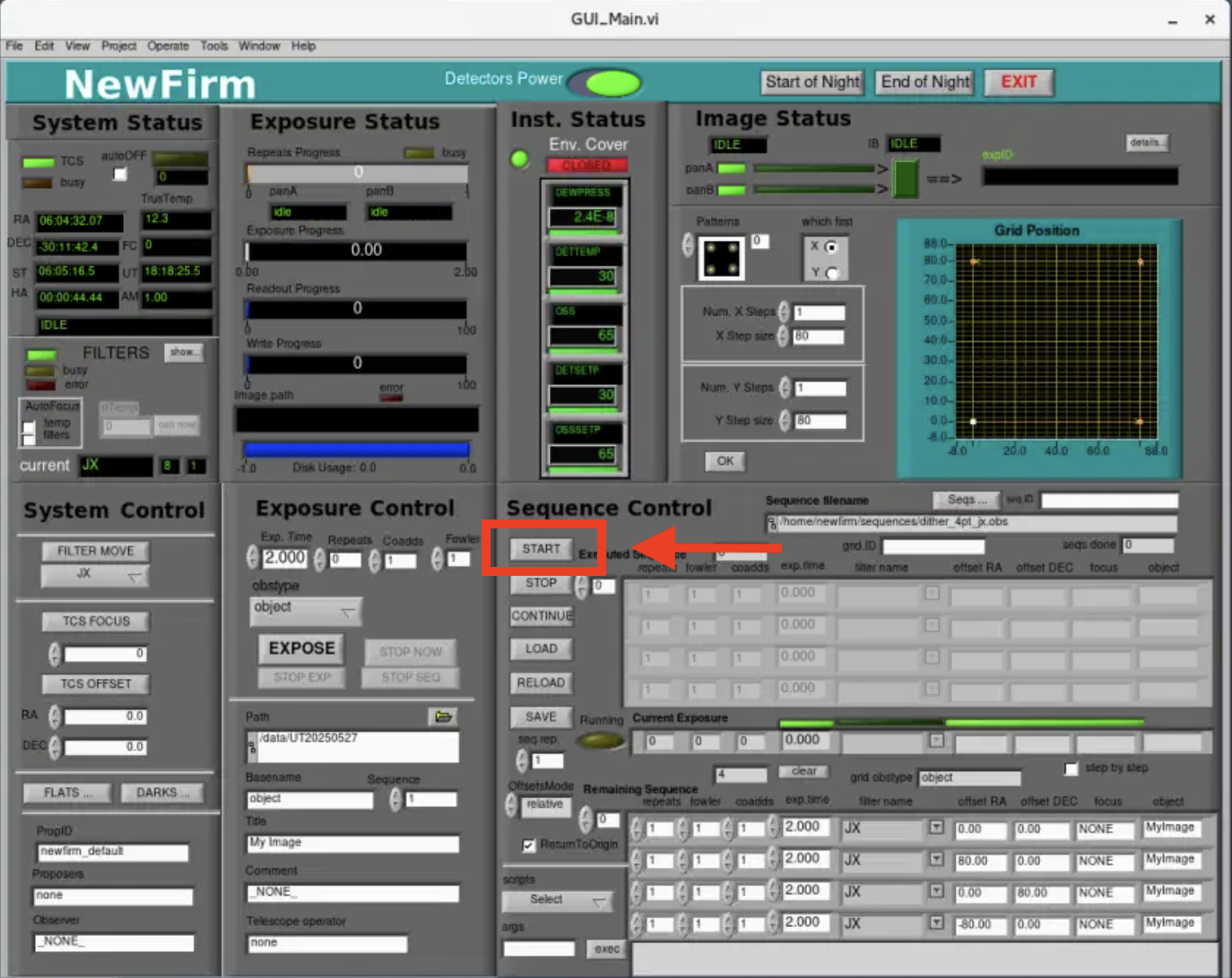 NEWFIRM start script