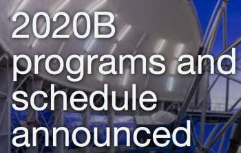 2020B programs and schedule announced