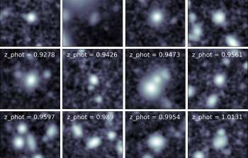 Cutouts for several member galaxies in cluster SXDF49