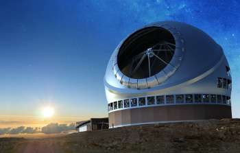 The Thirty Meter Telescope illustration